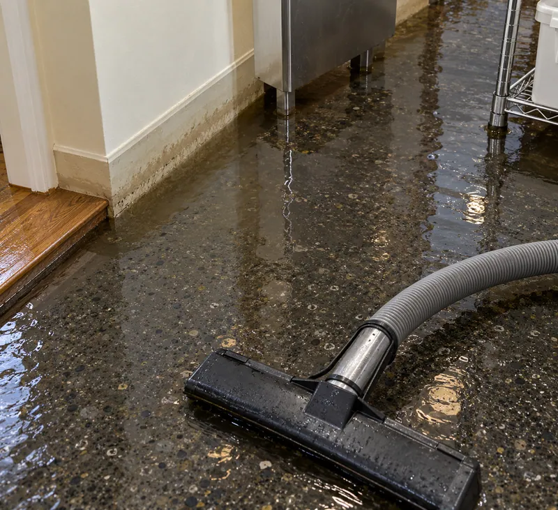 Water Extraction in Georgetown — extraction equipment beside a visible waterline